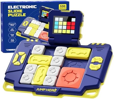 Super Slide Puzzle Games, 530+ Challenges Brain Teaser Puzzle, Toys for Kids Teens, Travel Games Birthday Gifts Easter Basket Stuffers for Boys Girls, Activities for Road Trips