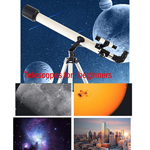Telescopio refractor 50mm 600mm con trípode y accesorios miniatura 5