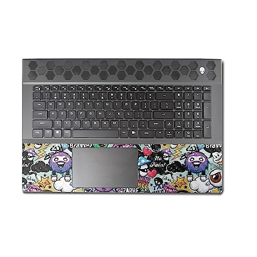 Image of MightySkins Carbon Fiber Skin Compatible with Alienware M18 R1 (2023) Full Wrap Kit - Oddballs | Protective, Durable Textured Carbon Fiber Finish | Easy to Apply & Change Styles | Made in The USA
