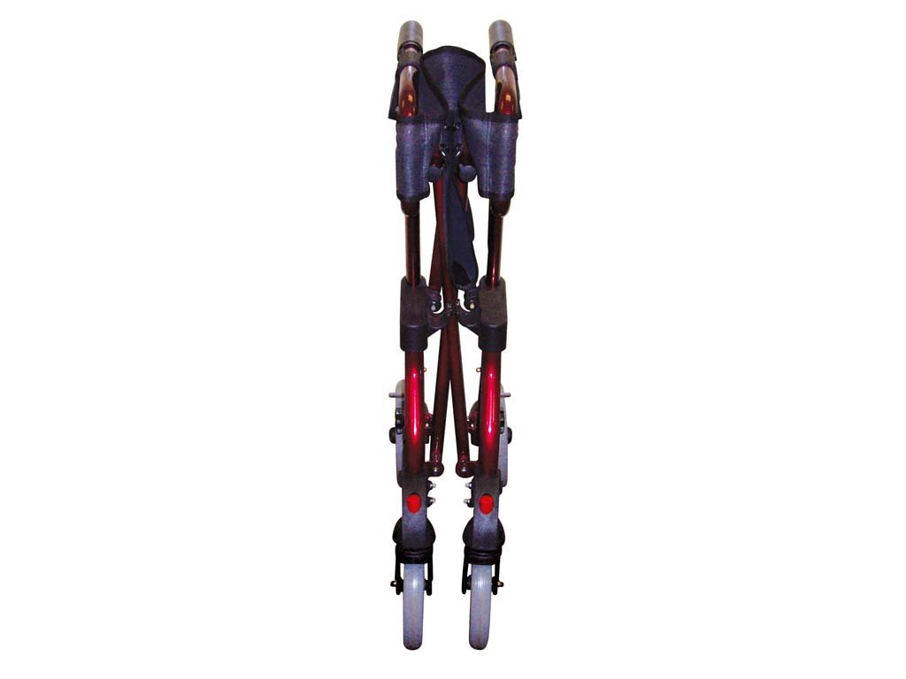 Drive Medical metallic Rollator Diamond Deluxe, rot