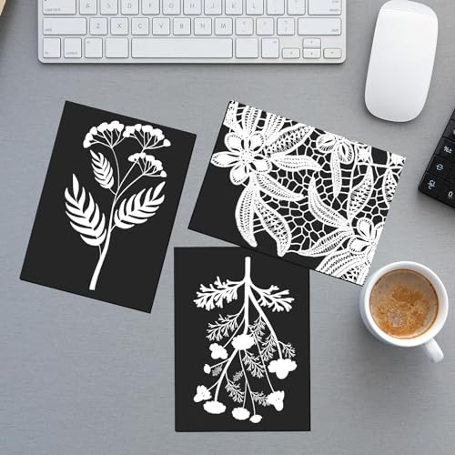 Image of 50 Pcs Non Adhesive Magnetic Sheet 5 x 7 Inch for Die Storage Flexible Magnetic Sheets Plain Sheet for Arts and Crafts Scrapbooking DIY Photography, Easy to Cut and Organize