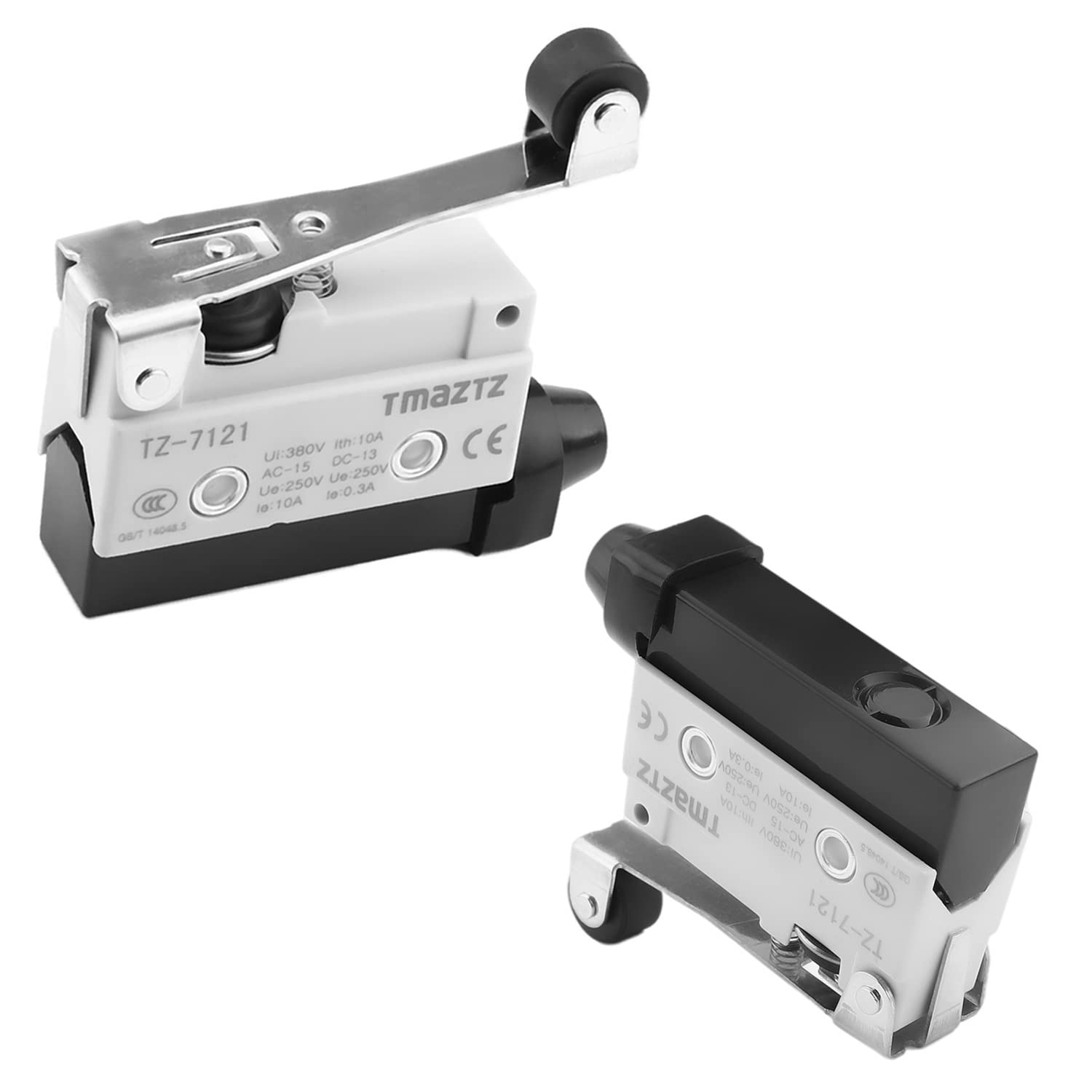 Fielect SPDT 1NO 1NC Panel Mount Roller Plunger Type Micro Switches 6A 220V AZ-7121 2PCS