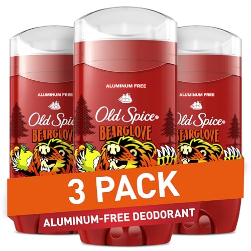 Old Spice Aluminum Free Deodorant for Men, 24/7 Odor Protection, 24/7 Freshness & Lasting Scent, Goes on Clear, Bearglove with Crisp Orchard Scent, 3.0 oz (Pack of 3) - image 1