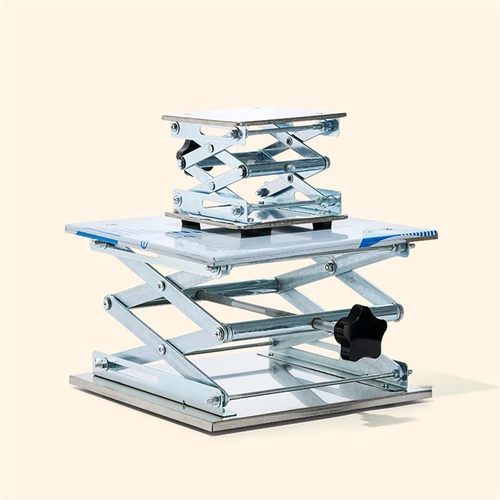 Laborgeräte und -ausrüstung Labor 100 mm 150 mm 200 mm 250 mm 300 mm Edelstahl Labor Unterstützung Jack Labor Lift Stand Tisch(150-150ml B)