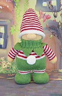 Knitting Pattern Gnome Elf from Knitting by Post - Get Ready for Christmas with This Gnome and Elf Festive Fusion in Green, Red and White