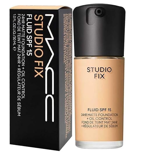 Image of M..aa..ccc Studio Fix Fluid Spf 15 Professional Waterproof Liquid Foundation For Face, Oil-Free 24-Hours Longlasting Mini Foundation For Women,Girls,Unisex (NC 15)