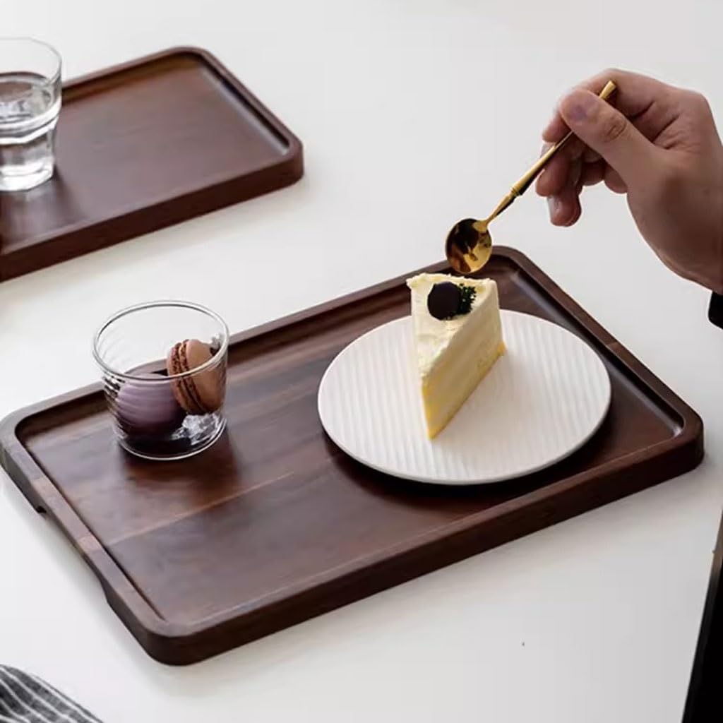 Bandejas Servir Comida Bandeja de té for el hogar, Bandeja for Aperitivos, Taza Agua for Frutas y, Almacenamiento for Tazas, Comida for Servicio Restaurante cafetería Mesa Cama | C