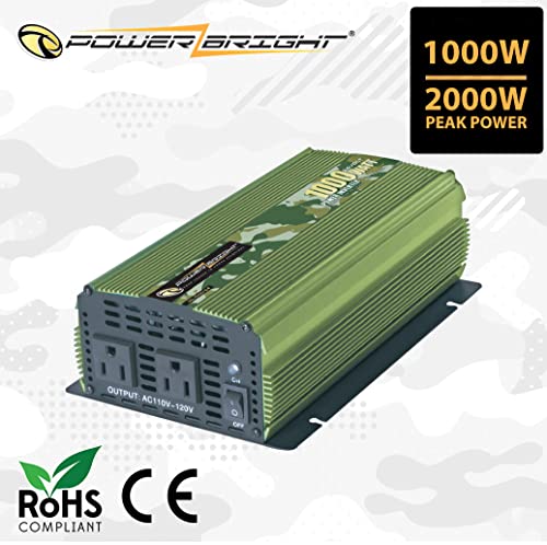 1000 Watt Power Inverter, DC 24V to 120V AC Car Inverter, Modified Sine Wave Converter, Back Up Power Supply for Small Appliances, Laptops & Power Tools w/ 120V AC Outlets - CE Approved - Image 3