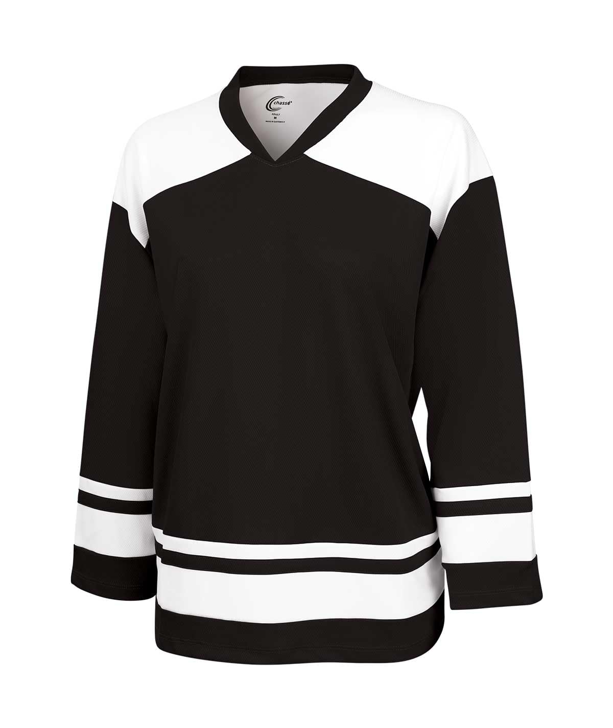 chassé Cheer Oversized Long Sleeve Hockey Jersey for Cheerleaders (YS, Black)