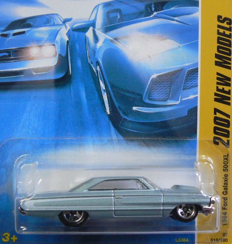 Ford Galaxie 500XL Azul Claro Hot Wheels 1964 miniatura 1