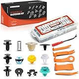A-Premium 120 PCS (12 Sizes) Car Retainer Clips Kit Compatible with Hyundai Elantra 2017-2020 Bumper Fender Hood Engine Covers Auto Push Pin Plastic Rivet Fastener Replacement Set, w/Removal Tool