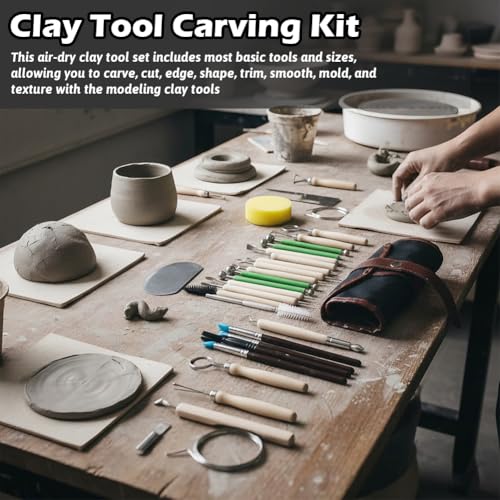 42Pcs Clay Sculpting Tools Kit by Yonderfume - Used condition - Image 6