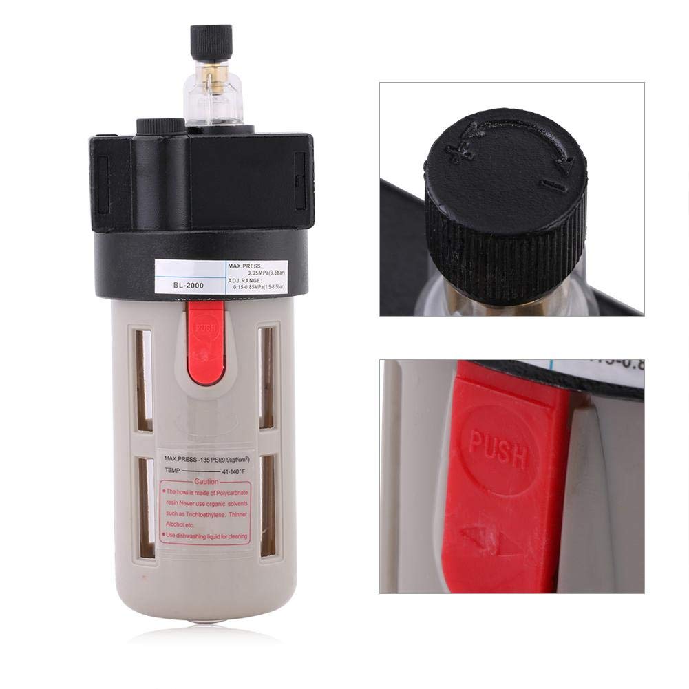 G1/4 BL-2000 Trattamento Della Sorgente D'aria Lubrificatore Miniatura Filtro Antiparticolato per Aria Compressa Filtro per Nebbia D'olio di Alimentazione Pneumatica per Sistema Pneumatico