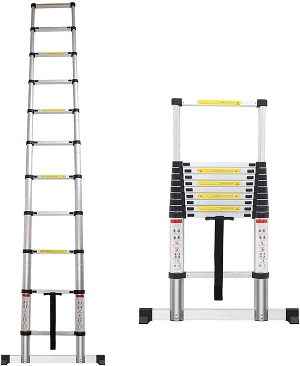 Telescoping Extension Ladder 8m / 7m / 6m / 5m / 4m / 10FT / 2m Tall, Aluminum Telescopic Ladders for Rooftop RV Attic Outdoor Indoor Use, Load 150kg (Size : 1.4m/4.5ft) Interesting Star of