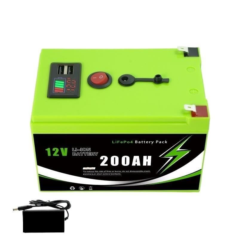 batería de Litio de 12V 200Ah con Central eléctrica portátil