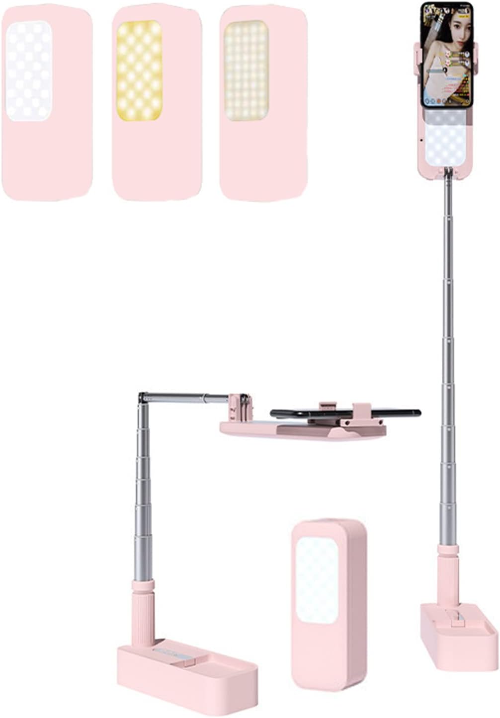 Phone Stand for Recording, Overhead 360° Rotation, Content Creator Kit