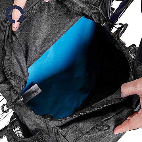 COTEetCI Bicycle Trunk Bag Multifunction Waterproof Pannier Bike Rear Seat Bag Cycling Cargo Carrier Saddle Rack Bag with Carrying Handle