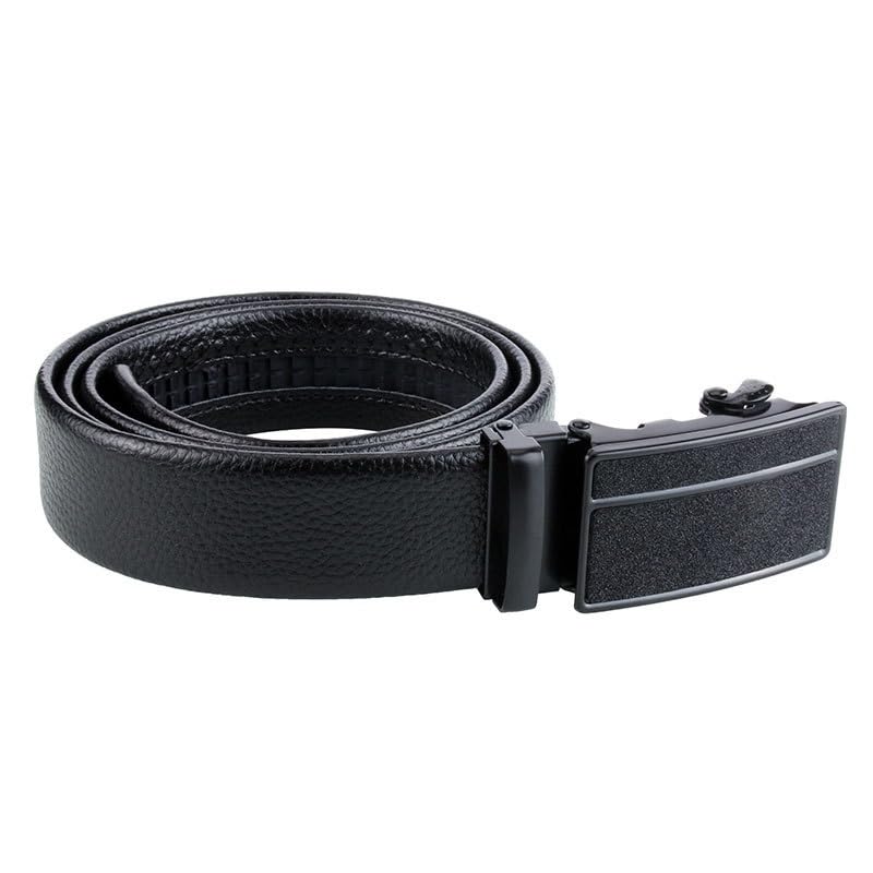 JSEIAJB Black Automatic Buckle Men's Belt With Edging And Scratch Resistant Youth Belt3