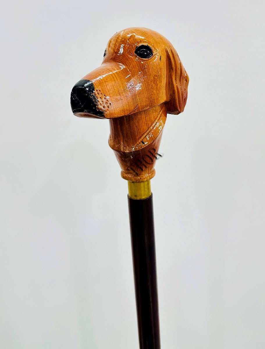 Amazon.co.jp: アメイジングブラウン仕上げ 犬 ウォーキングスティック