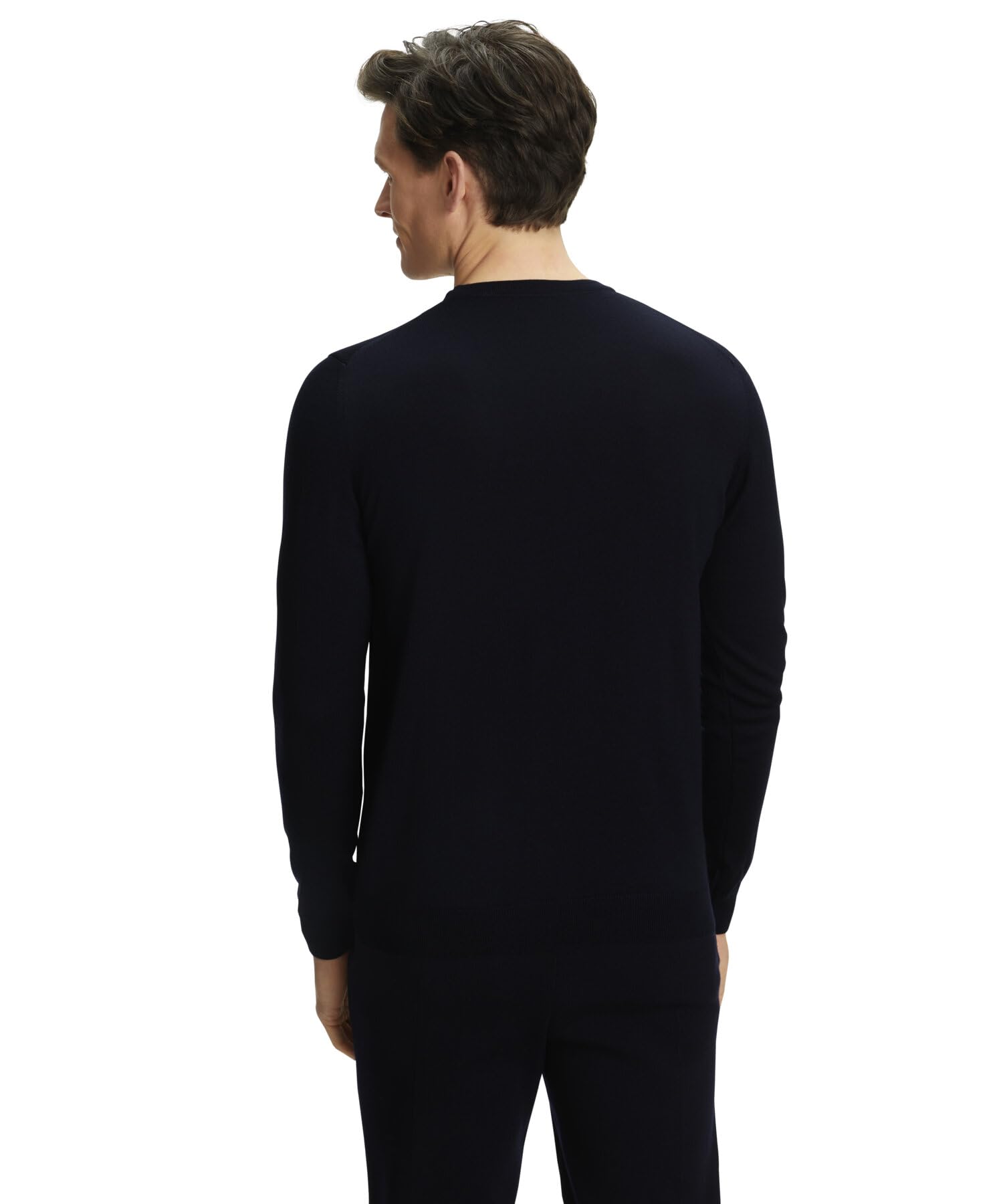 FALKE Herren Basic New Merino V-Neck Pullover elegant klassisch für Business und Freizeit mit V-Ausschnitt atmungsaktive klimaregulierende geruchshemmende Wolle 1 Stück | aus reiner, extrafeiner Merinowolle