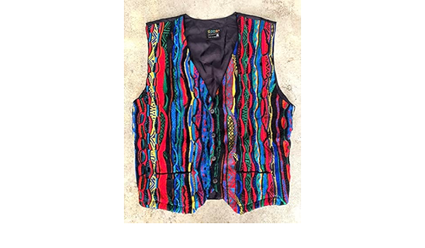 Amazon.co.jp: 90's◎COOGIのニットベスト◎クレイジーカラー