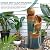 Ultym 32" Ceramic Outdoor Water Fountain w/LED, Teal & Copper Water Feature