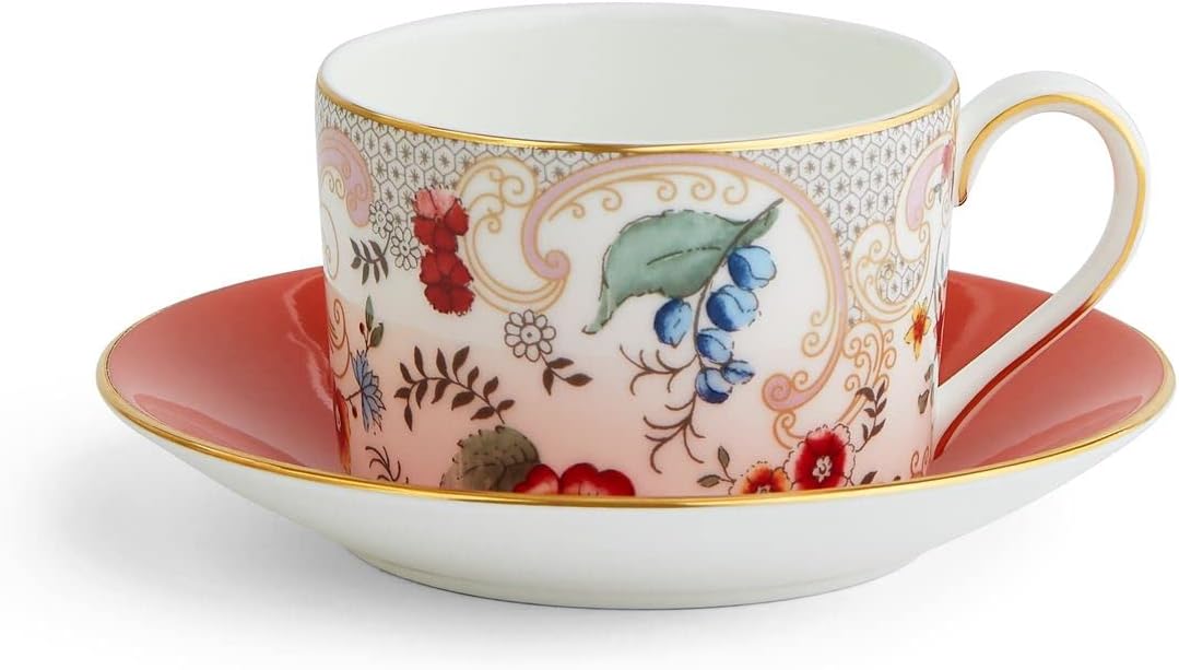 Wedgwood Hibiscus Teacup and Saucer Cup & Saucer Sets