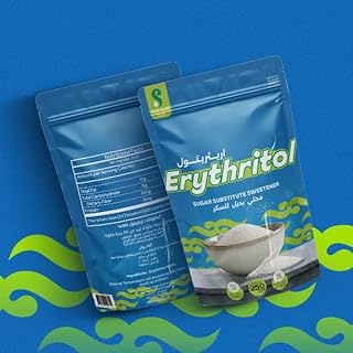 محلي سكر اريثريتول من ستيفيا مصر، بدون سعرات حراريه . عبوه وزن 250 جرام