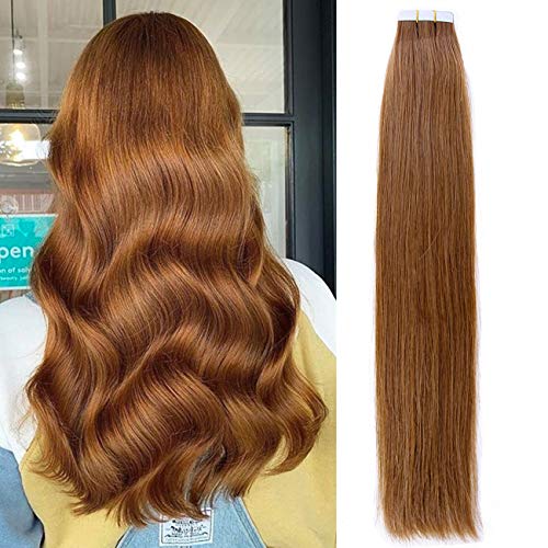 Lacerhair Balayage Tape in Hair Extensions 100% Real Remy Human Hair 20pcs 50g #30 16Inch