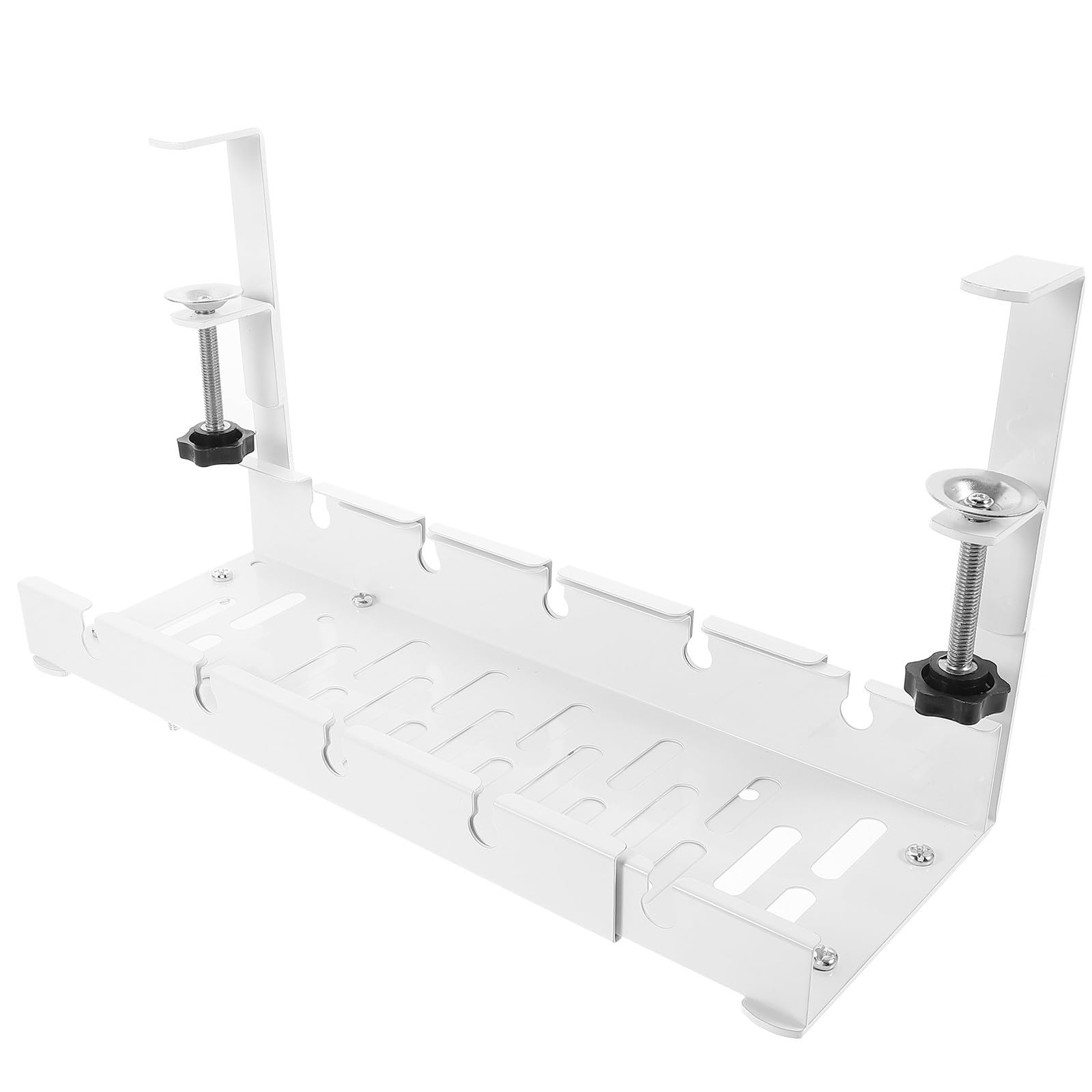 Kabelorganisator unter Schreibtisch für USB Hubs und Ladekabel
