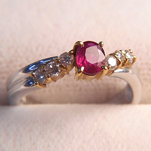 Amazon | K18 プラチナ900ルビー レディースリング【ルビー1石