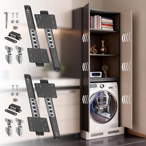 Pocket Door Slide, Pivot Door Slide Hardware Inset,Cabinet Pocket Door Slide，Cabinet Pocket Door Hardware Kit Fit for Inset Door, Cabinet Door (4, 16inch)