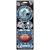 NFL Detroit Lions Prismatic Stickers, Team Color, One Size