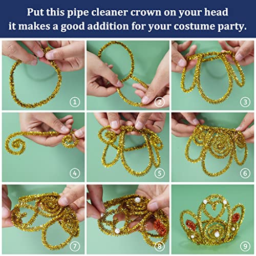 Image of Pipe Cleaners, Pipe Cleaners Craft, Arts and Crafts, Crafts, Craft Supplies, Art Supplies (1000 Glitter Pipe Cleaners)