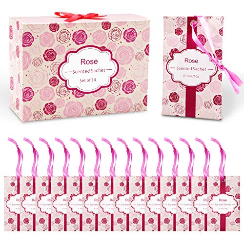 SCENTORINI Rose Scented Sachets,14 Pack