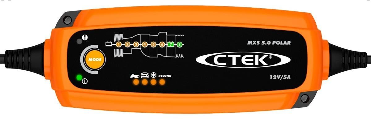 Chargeur Batterie CTEK 5.0 POLAR 12V 5A - Pour Froid Extrême -30°C Avec Désulfatation