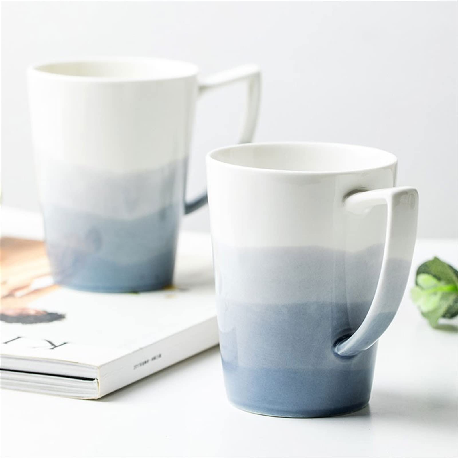 Ceramiczny kubek do kawy 350ML kreatywny kubek ceramiczny filiżanka kawy prosta konstrukcja kubek kubek śniadaniowy nadaje się do domowego biura szkolnego zestaw kubków do kawy