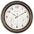 SkyNature Outdoor Clocks Waterproof, Large Outdoor Clock and Thermometer, Silent Wall Clocks Battery Operated, 18 Inch Decorative Rustic Farmhouse Wall Clock for Patio - Bronze