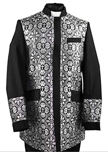 Men Clergy Jacket Pastor Bishop Minister Nehru Collar No Collar3