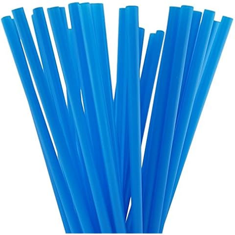 MagiDeal 10 Inch Drinking Straws (10 Inch x 0.28 Inch) (250, Blue) Cover