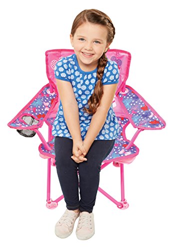 Jakks Pacific Minnie Camp Chair For Kids, Portable Camping Fold N Go Chair With Carry Bag, Minnie - Bows #TOP1