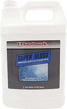 Lundmark Super Gloss Acrylic, Extra Heavy-Duty Hard Finish Floor Wax, 1-Gallon, 3202G01-2, Clear LUN-3202G01-2