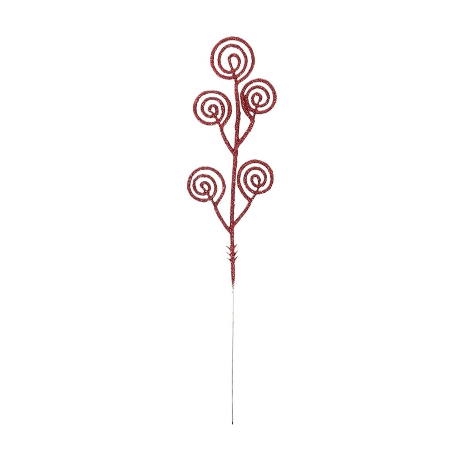 Casetlong 5Pcs Decorations Artificial Bouquet For Home Decor Ornament(Red)