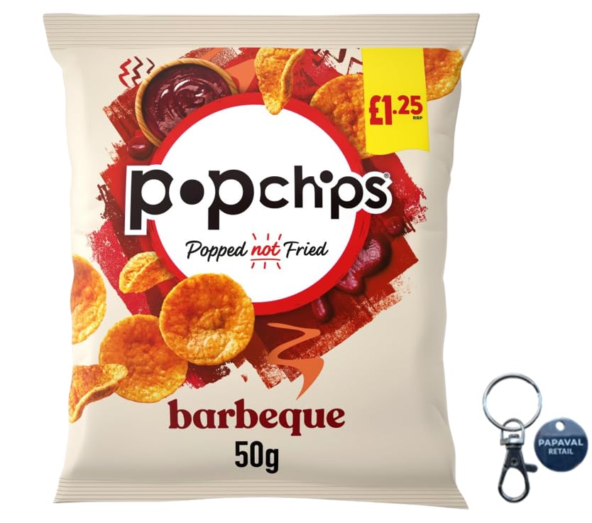 chips Crisps Pack of 16 X 50gm with Key Ring (Barbecue)