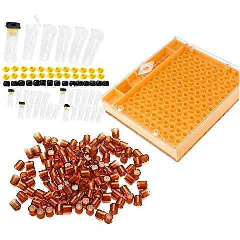 HunterBee Bienenkönigin Aufzucht Kit, Kunststoff Imkerei Box, Bienenzucht Werkzeuge,Bienenzucht Set,imkereibedarf königinnenzucht,nicot königinnenzucht Cover