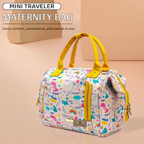 Image of StarAndDaisy Baby Bag for Mother Travel /Diaper Bag for New Born Baby with Light Weight and Potable Design /Diaper Bags for Mom with Multi Compartments, Waterproof Bag with Ultra Soft Fabric.