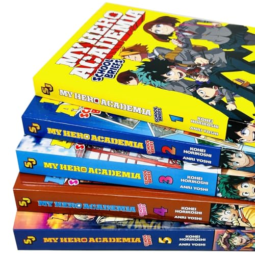Image of My Hero Academia School Briefs Series Vol 1-5 Books Collection Set By Anri Yoshi (Parents' Day, Training Camp, Dorm Days, Festival For All, Underground Dungeon)