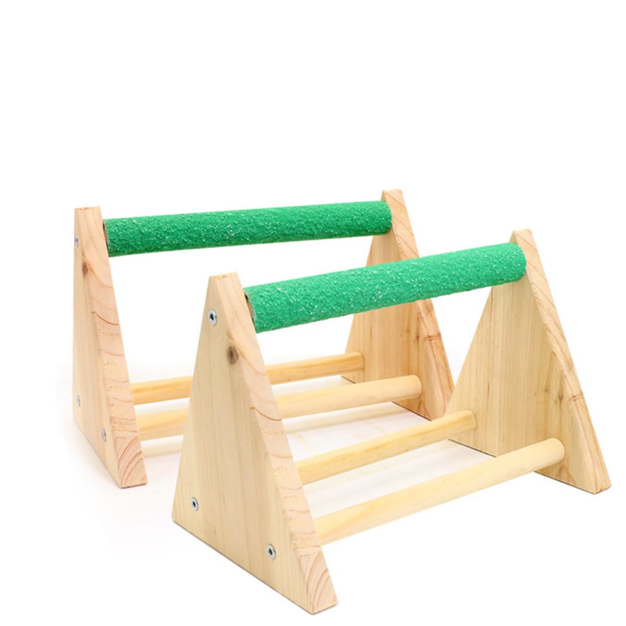 2Pcs Portable Parrot Stand Rack Assorted Color Bird Activity for Birds Encourages Exercise and Coordination Safe Material for Home Office and Pet Shops Random Color