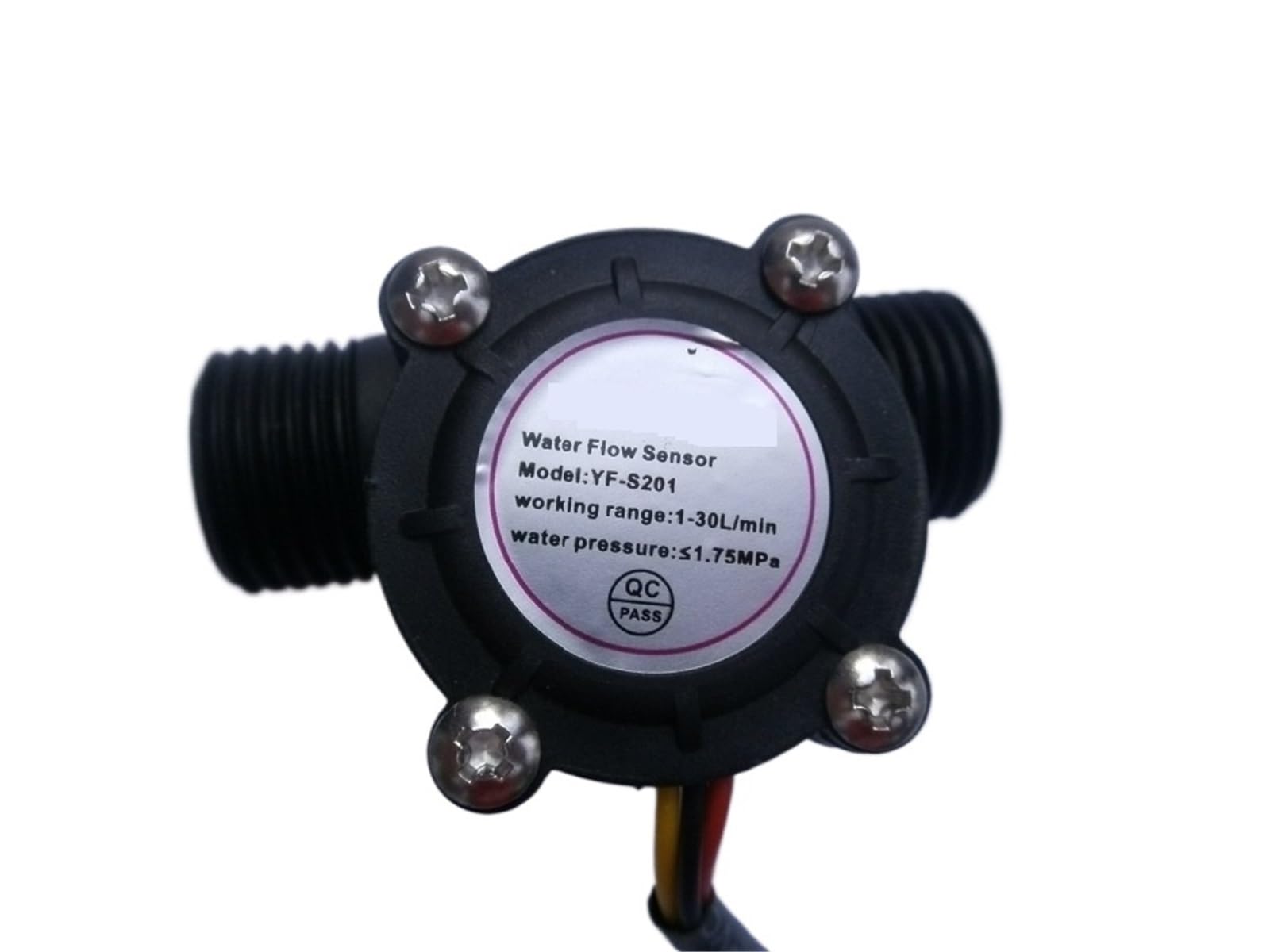 G1/5.1 cm Sensor de flujo de agua Contador de caudalímetro 1-30L/MIN