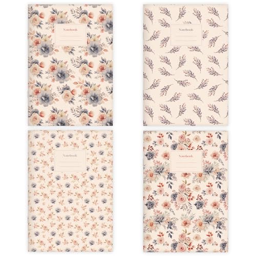 Carnets de notes A4 grand format cahier écriture bureau lot de 4